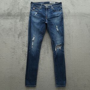 Adriano Goldschmied AG Women's 26R Low-Rise Legging Ankle 28" Inseam Distressed